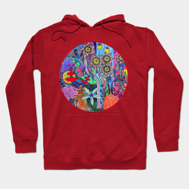 Abstract Forest Hoodie by okhismakingart_